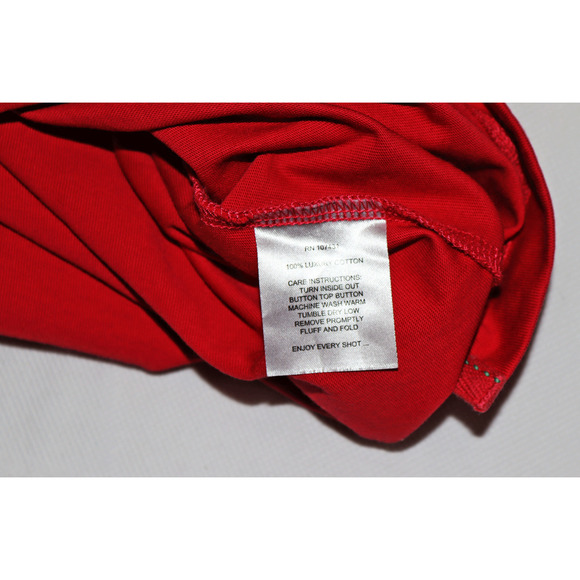 Linksoul Tempus Fugit Luxury Men's Short Sleeve‎ Golf Polo Shirt Size Large - Picture 6 of 6